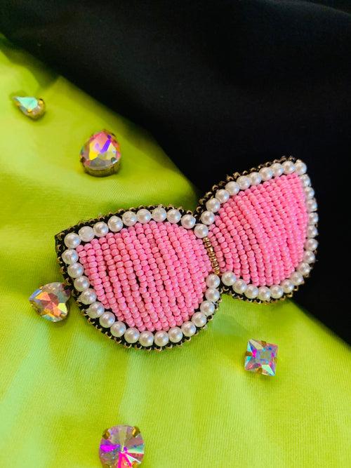 Pink Goggly Brooch