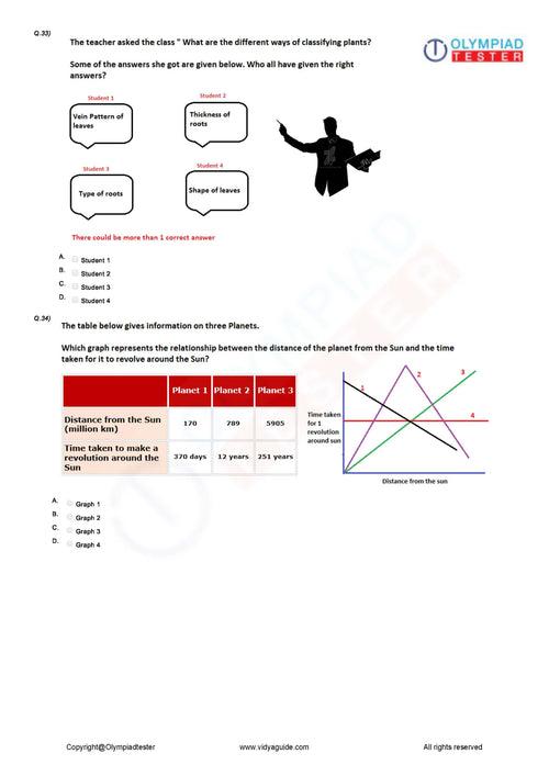 Class 5 NSO (National Science Olympiad) topper's guide