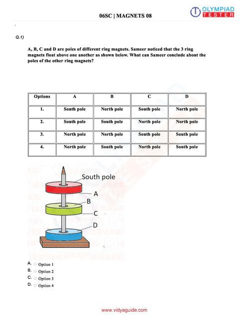 GOTAK & OCS Certification - Class 6 Science fun with magnets - Assessment 01