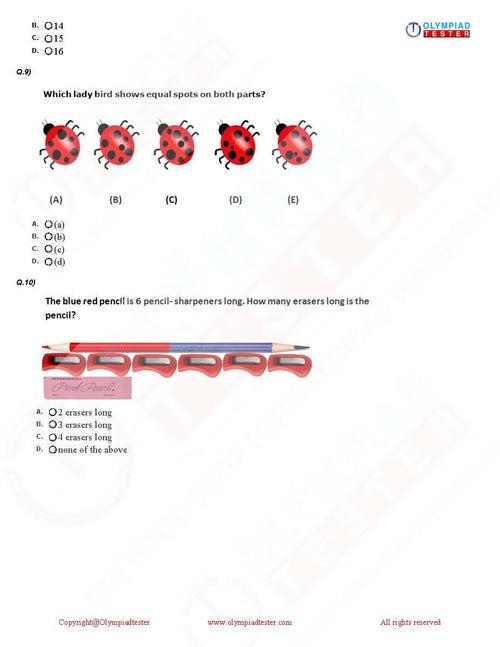 20 Printable Class 2 Maths Olympiad Sample Papers