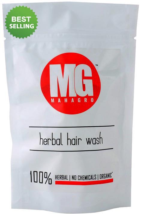 MahaGro Herbal Organic Hair Wash- 1kg (200g Pack of 5)