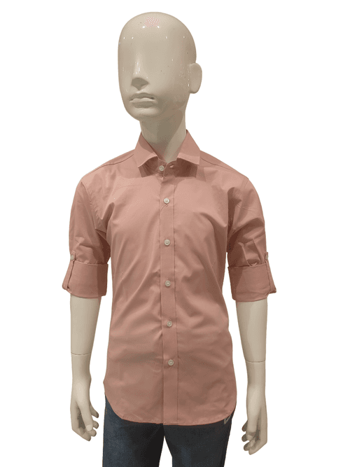 Boys Onion Full Sleeve Plain Cotton Shirt