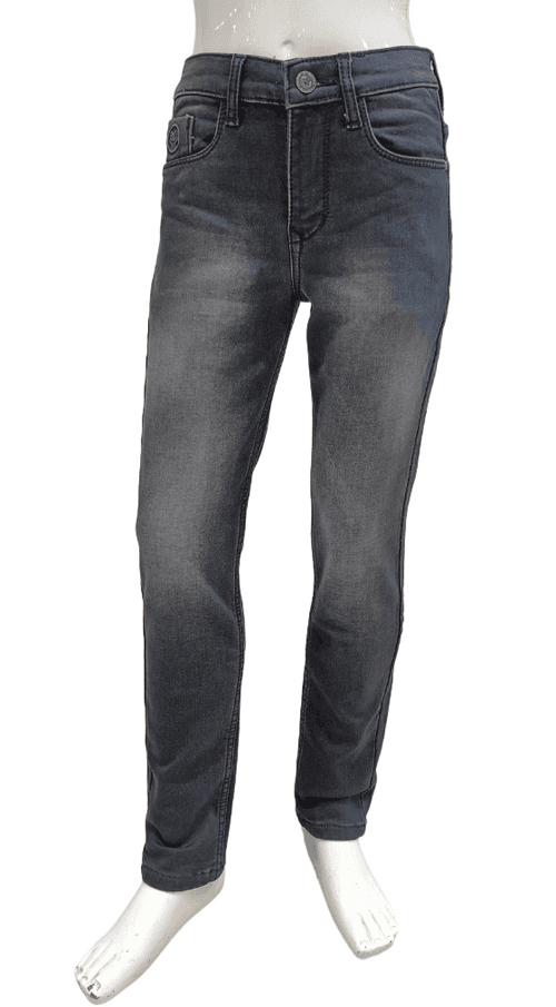 Boys Black Slim Fit Fancy Jeans