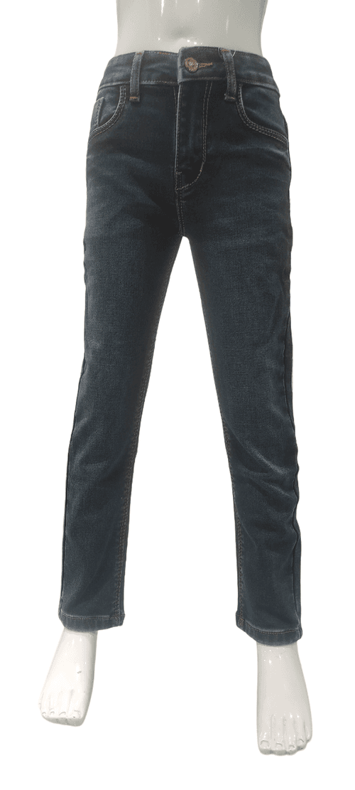 Boys Dark Blue Slim Fit Fancy Jeans