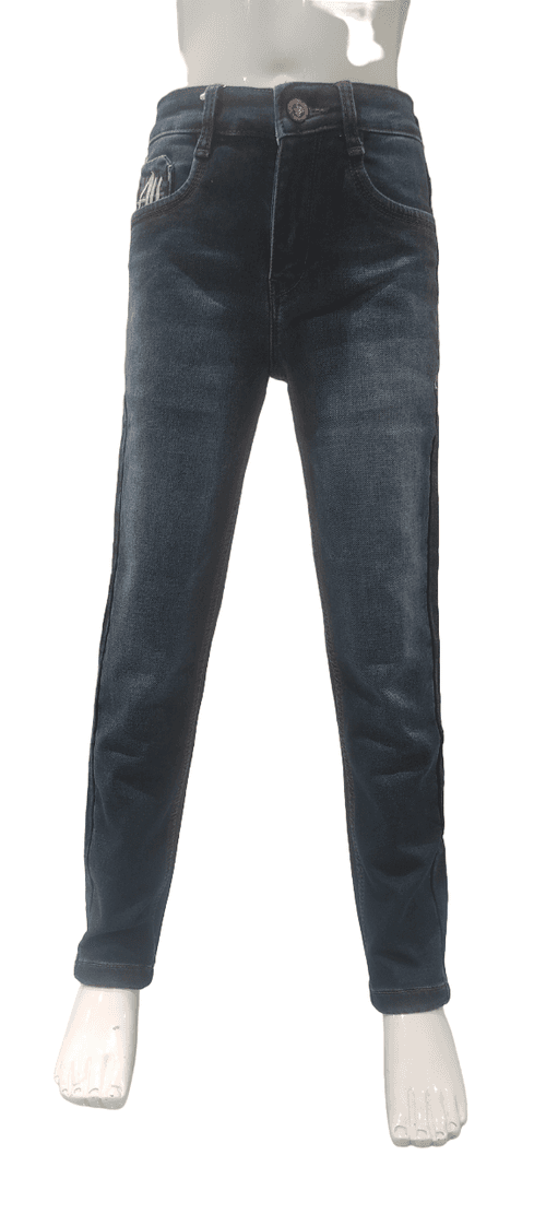 Boys Dark Blue Fancy Denim Jeans