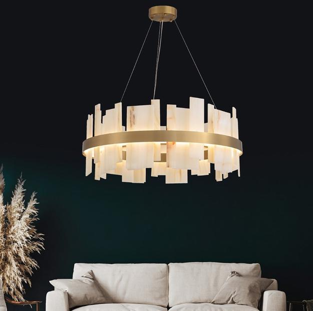 Marble Grandeur Round Chandelier | Ivanka Lumiere