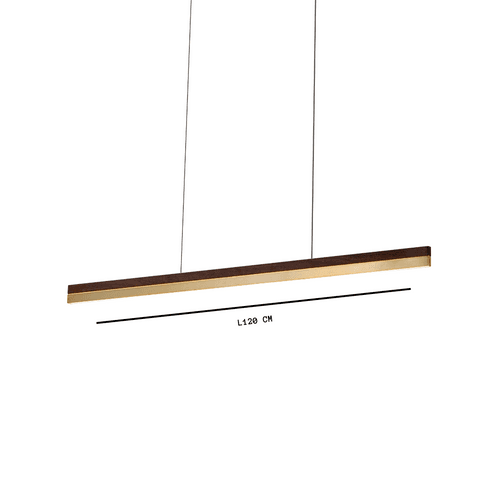 Gilded Horizon Linear Chandelier | Ivanka Lumiere