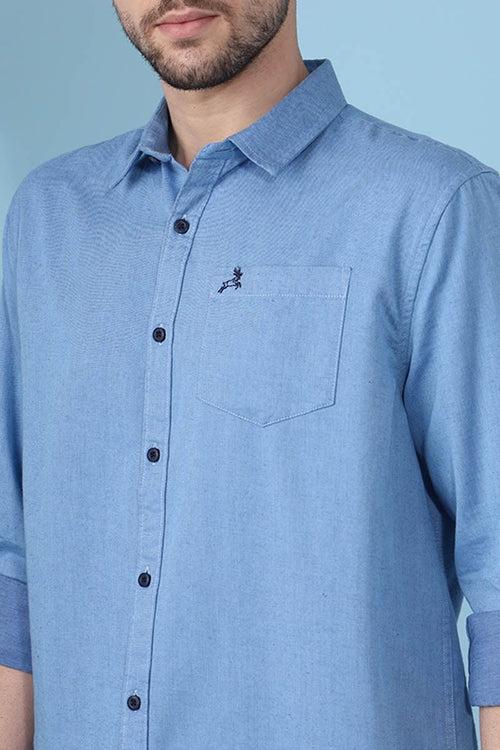 Blue Plain Shirt