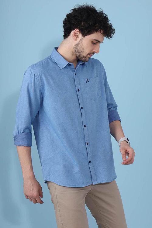 Blue Plain Shirt