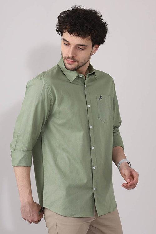 Green Plain Shirt