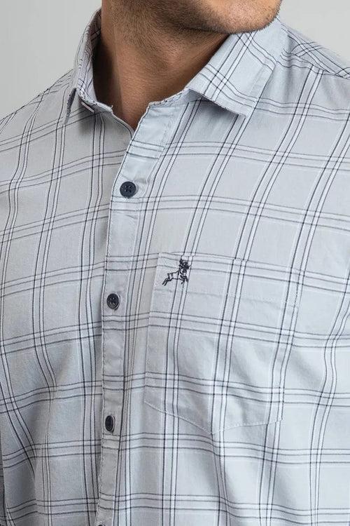 Grey Checks Shirt