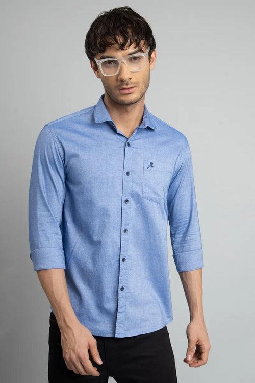 Blue Plain Shirt