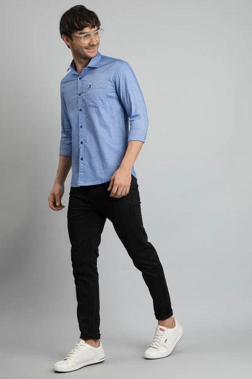 Blue Plain Shirt