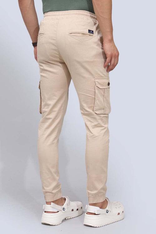 Cream Plain Trouser