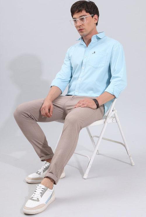 SkyBlue Plain Shirt