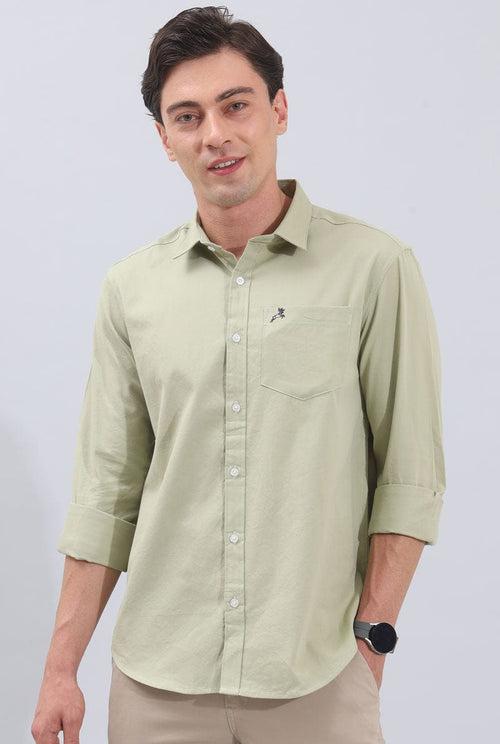 Green Plain Shirt