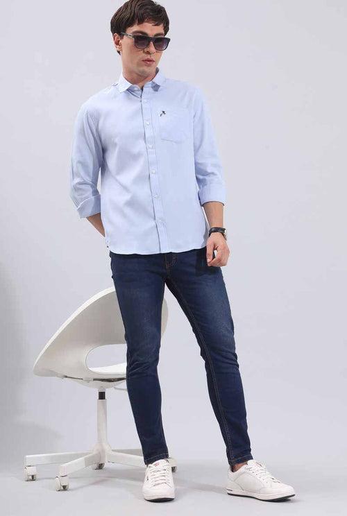 SkyBlue Plain Shirt