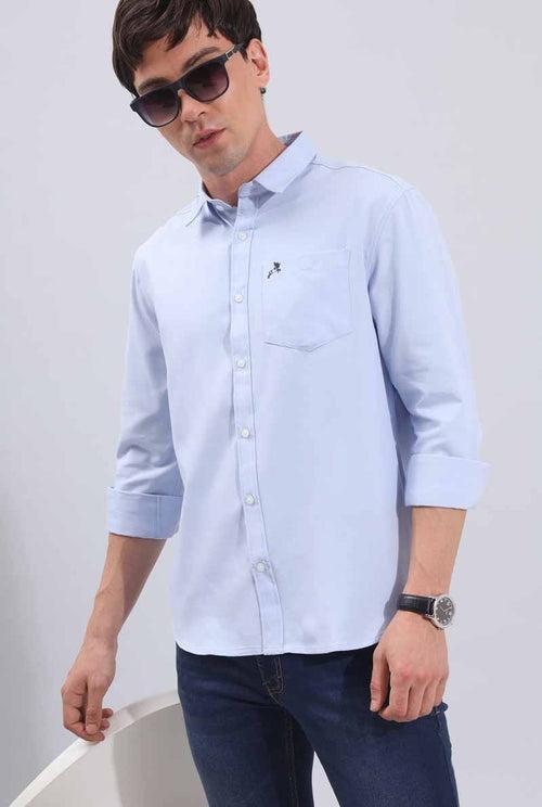 SkyBlue Plain Shirt