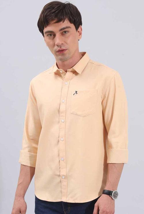 Orange Plain Shirt