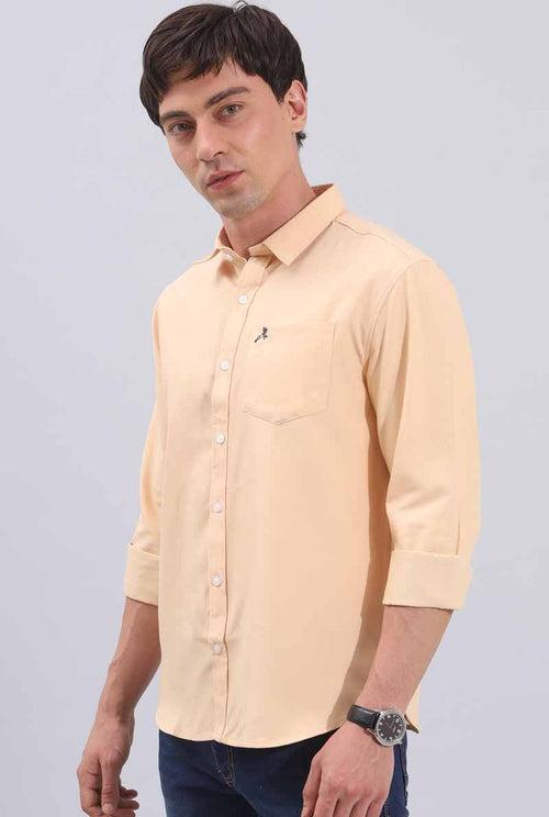 Orange Plain Shirt