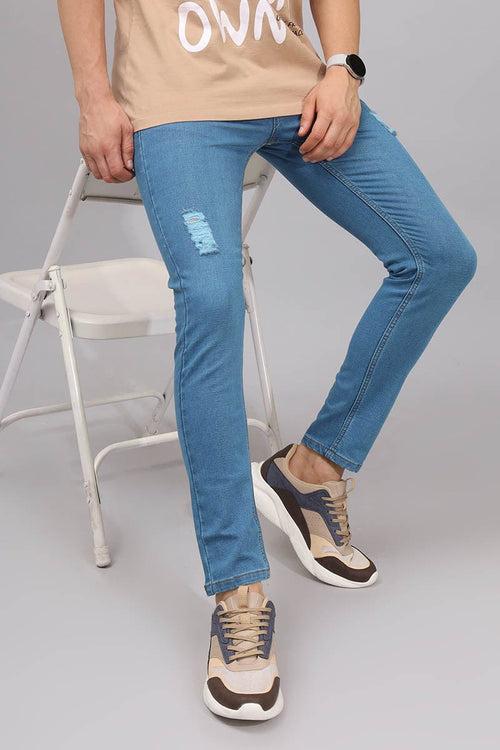 Blue Plain Jeans