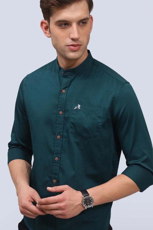 Green Plain Shirt