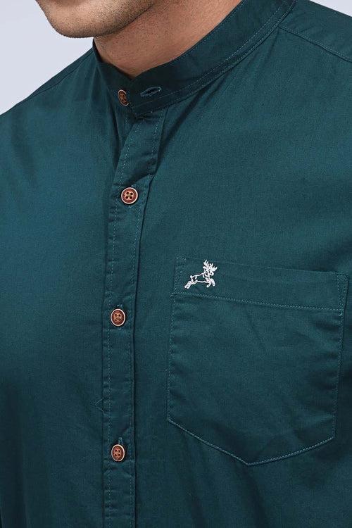 Green Plain Shirt