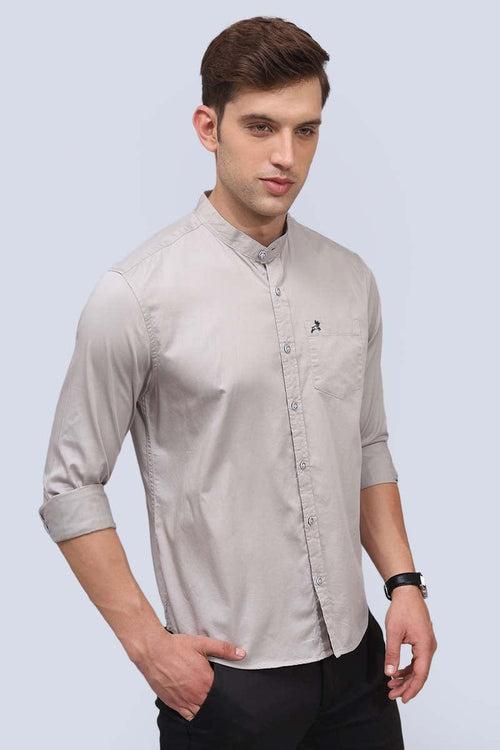 Grey Plain Shirt