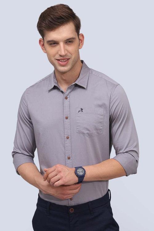 Grey Plain Shirt