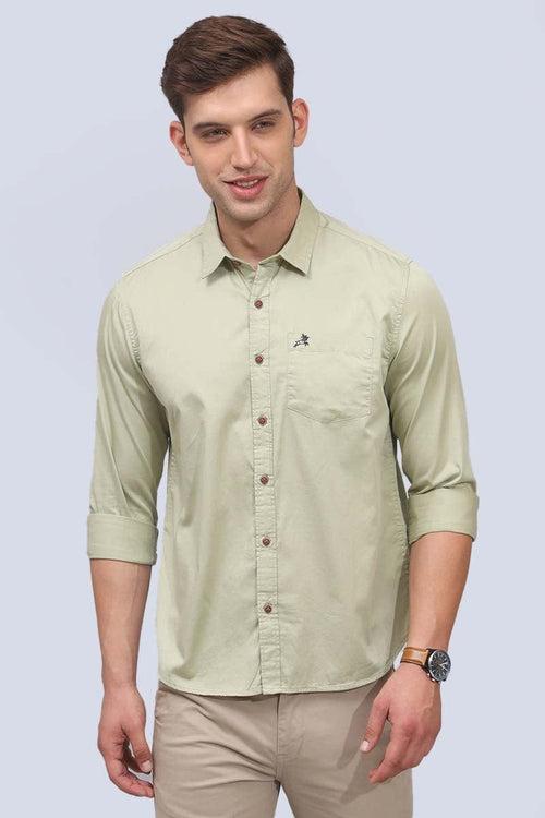 Green Plain Shirt