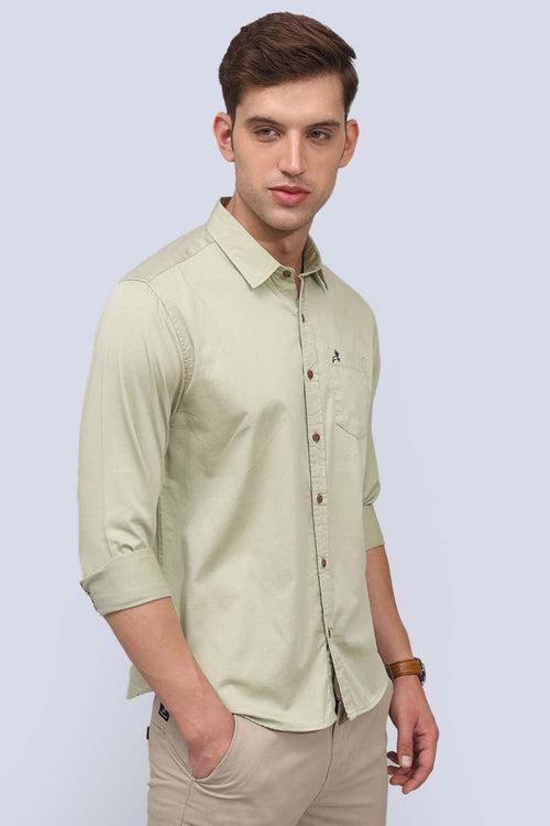 Green Plain Shirt