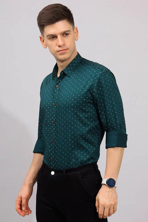 Green Print Shirt