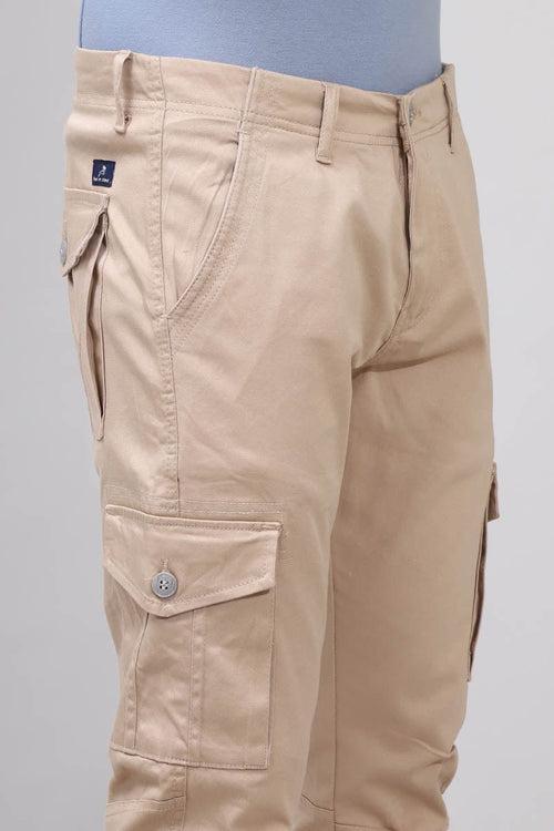 Cream Plain Trouser