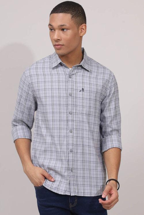 Grey Checks Shirt