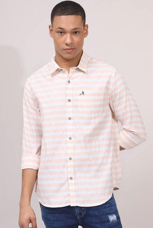 Orange Stripes Shirt