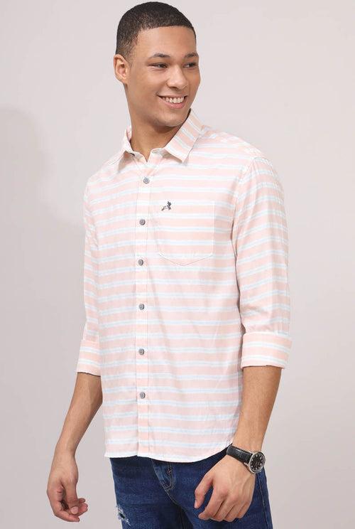 Orange Stripes Shirt