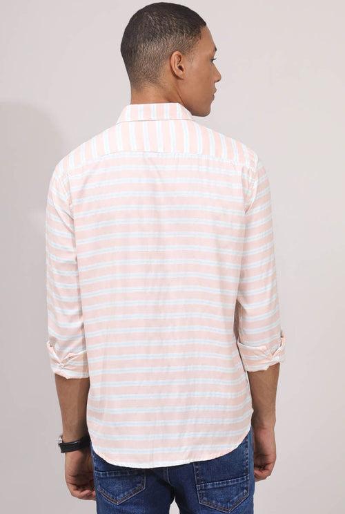 Orange Stripes Shirt