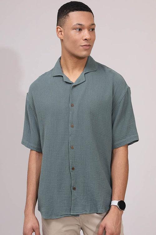 Green Plain Shirt