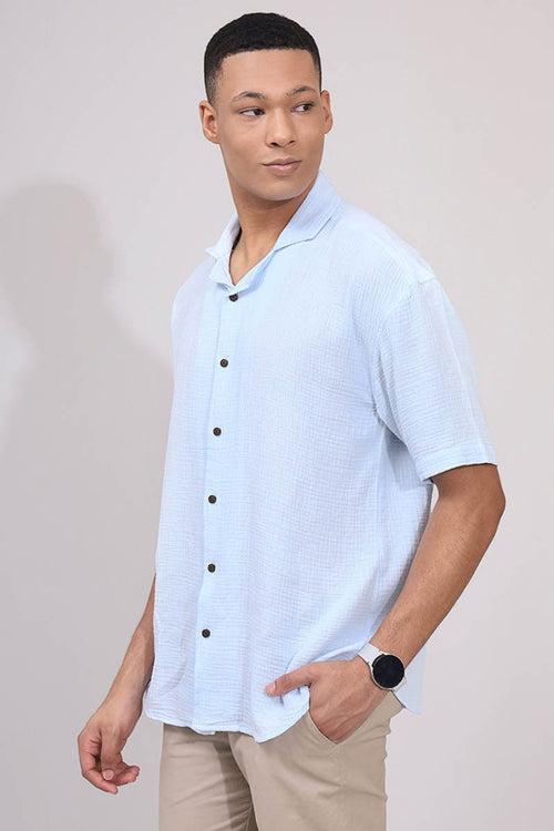 SkyBlue Plain Shirt