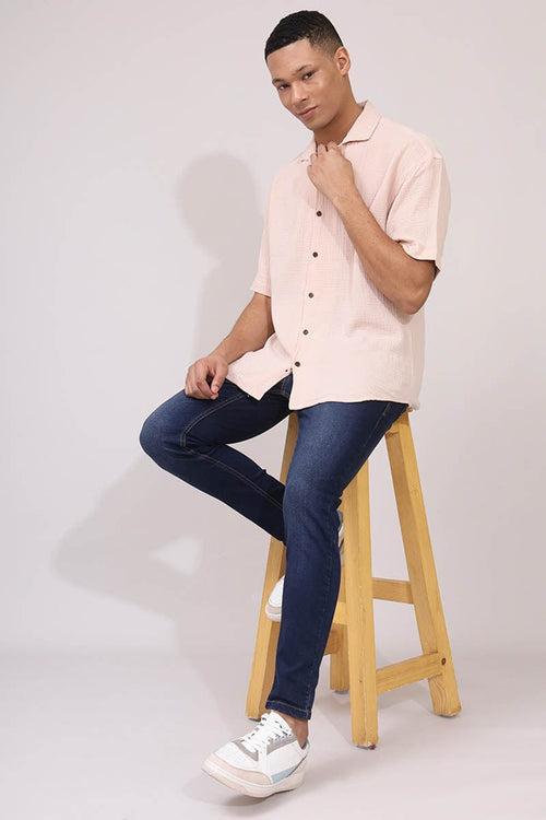 Cream Plain Shirt