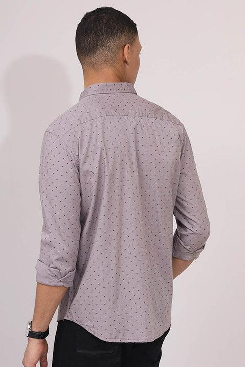 Grey Print Shirt