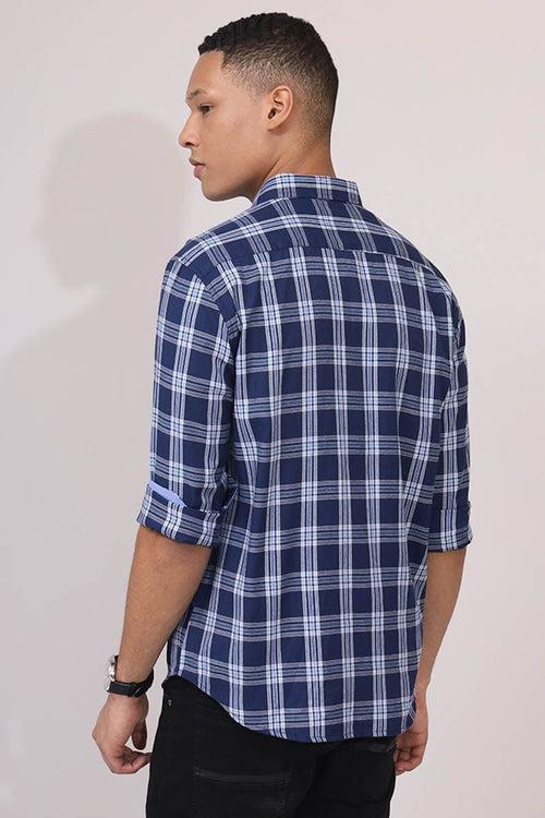 NavyBlue Checks Shirt