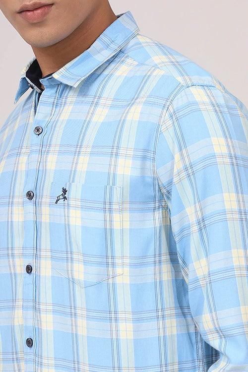 SkyBlue Checks Shirt