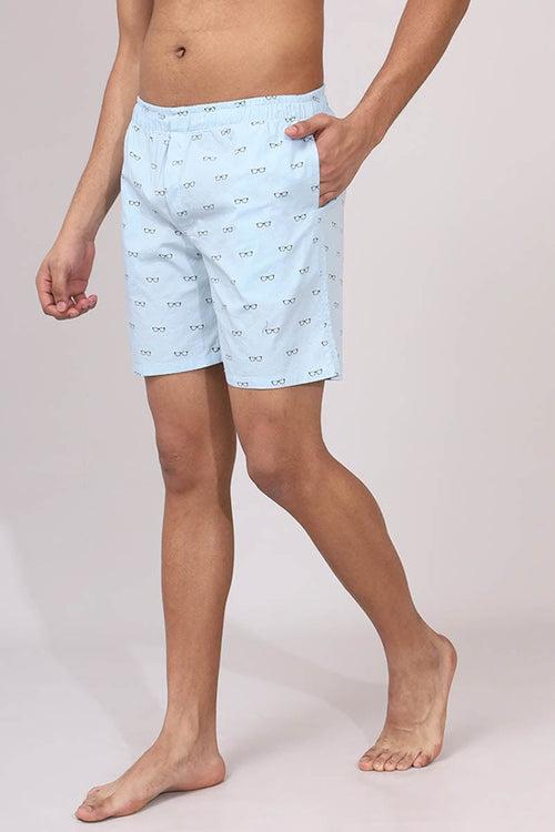 SkyBlue Print Boxer