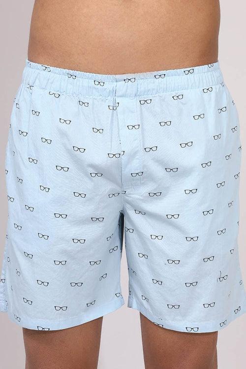 SkyBlue Print Boxer