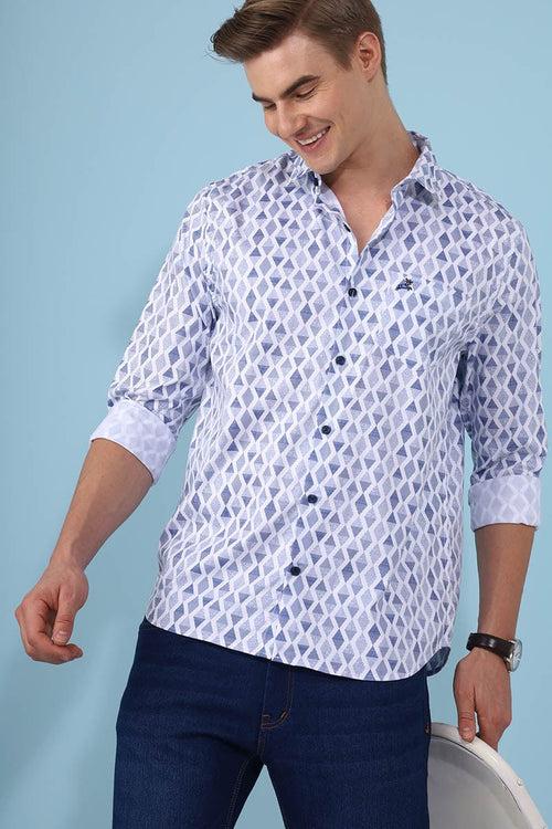 Blue Print Shirt