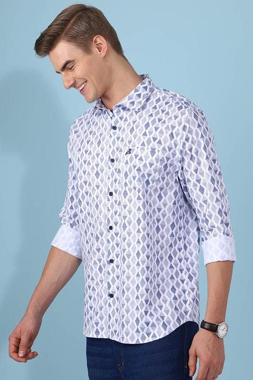 Blue Print Shirt