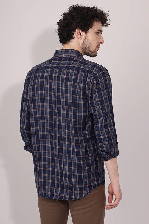 NavyBlue Checks Shirt