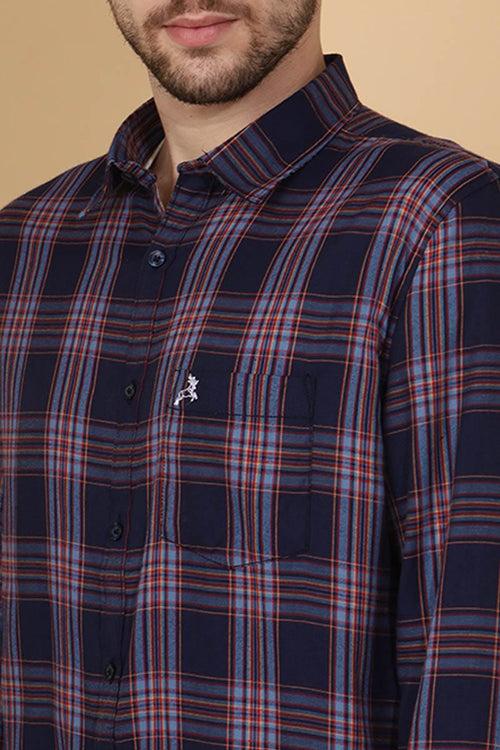 NavyBlue Checks Shirt