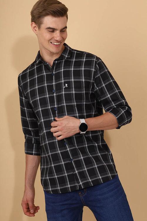 Black Checks Shirt